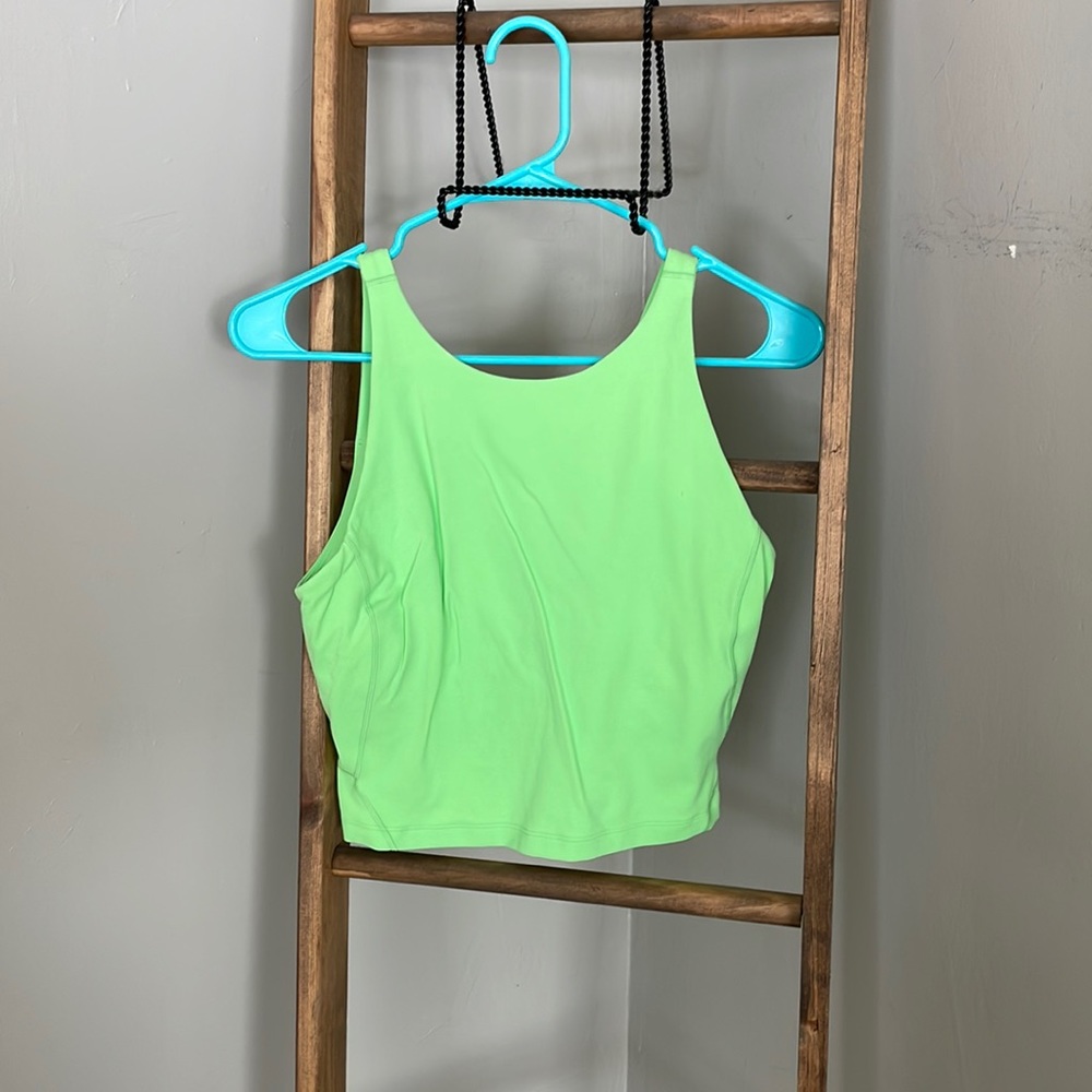 NWOT! High neck, cropped, lululemon align tank top